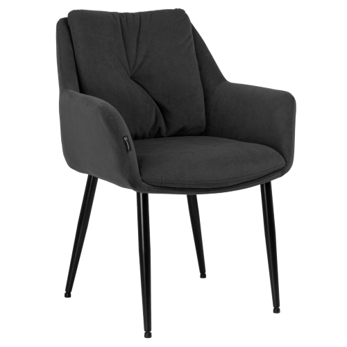 Przejdź do produktu Krzesło tapicerowane ALEX tkanina grafitowe 34