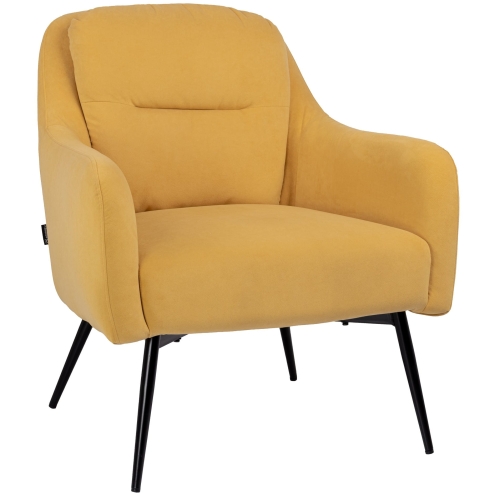 Przejdź do produktu Fotel wypoczynkowy z podłokietnikami MERT tkanina żółty VT-11