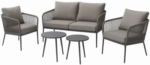Przejdź do produktu Zestaw mebli ogrodowych LAZURIO szary