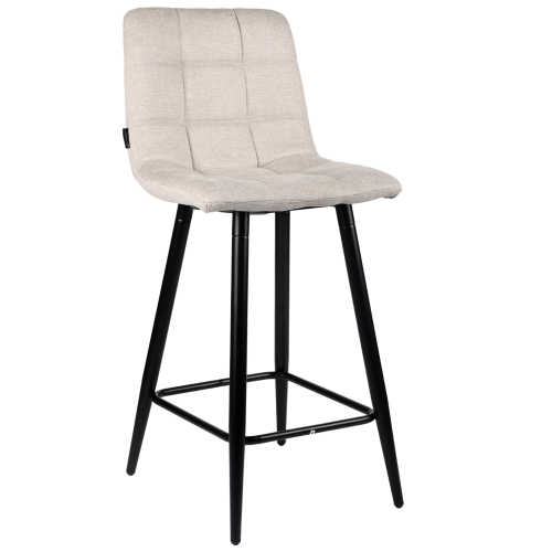 Przejdź do produktu Hoker krzesło barowe z podnóżkiem TORE 65cm tkanina beżowe 920-01