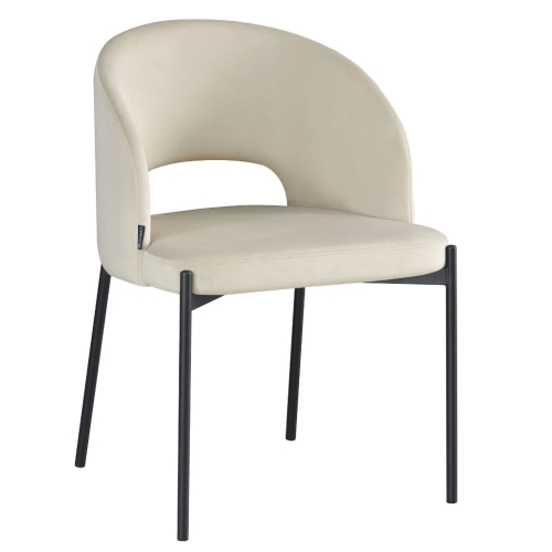 Przejdź do produktu Krzesło tapicerowane SIENA velvet beżowe 910-01