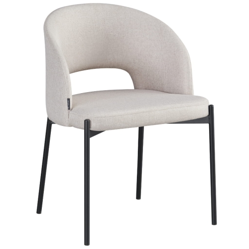 Przejdź do produktu Krzesło tapicerowane SIENA tkanina beżowe 529-3