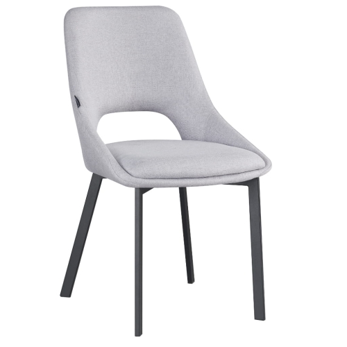 Przejdź do produktu Krzesło tapicerowane LUMO tkanina szare 529-4