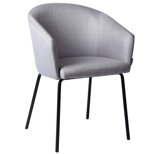 Przejdź do produktu Krzesło tapicerowane kubełkowe NUVIO tkanina szare 529-4