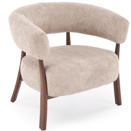 Przejdź do produktu Fotel wypoczynkowy kubełkowy UDON tkanina cappuccino