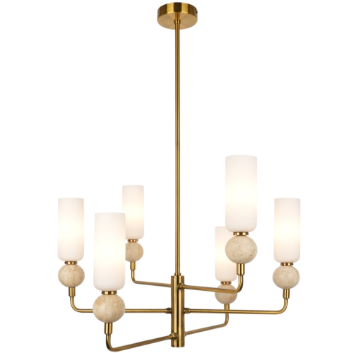 Przejdź do produktu Lampa sufitowa wisząca SANTOS 6 złota