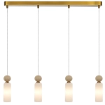 Lampa sufitowa wisząca SANTOS 4 złota