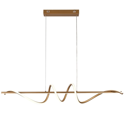 Przejdź do produktu Lampa sufitowa wisząca LED BASTELO złota