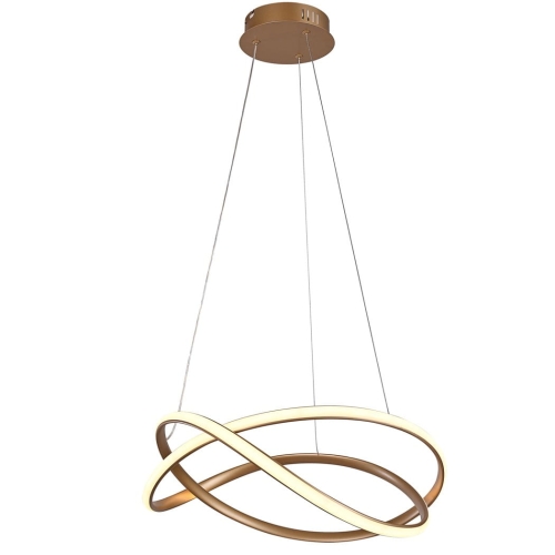 Przejdź do produktu Lampa sufitowa wisząca LED RUMIO złota