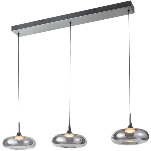 Przejdź do produktu Lampa sufitowa wisząca LED TENELE B srebrna