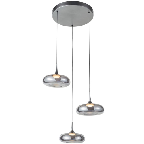 Przejdź do produktu Lampa sufitowa wisząca LED TENELE A srebrna