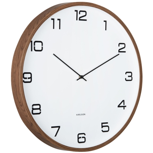 Przejdź do produktu Zegar ścienny DELICADO biały imitacja drewna