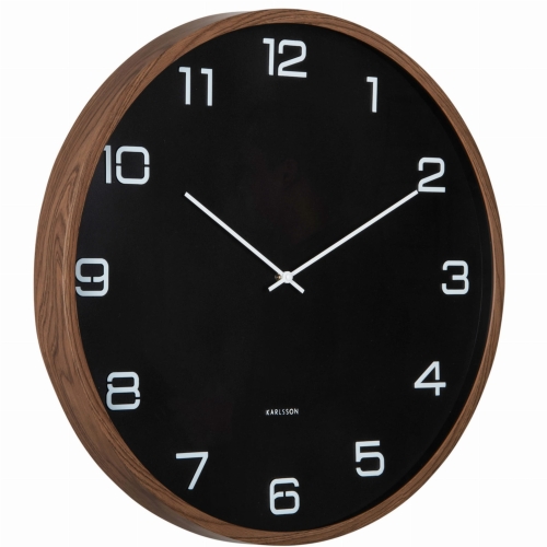 Przejdź do produktu Zegar ścienny DELICADO czarny brązowy