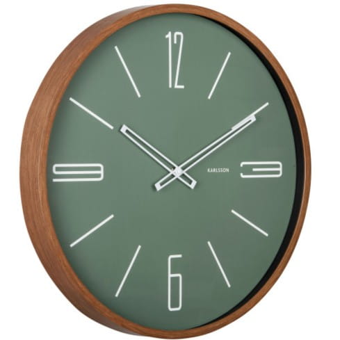 Przejdź do produktu Zegar ścienny MARCADO zielony imitacja drewna