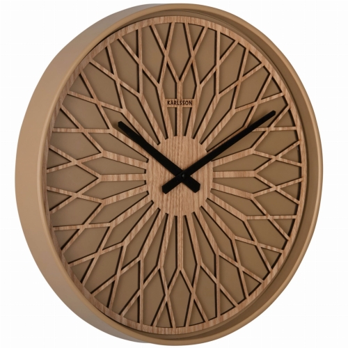 Przejdź do produktu Zegar ścienny GIRASOL brązowy mocha