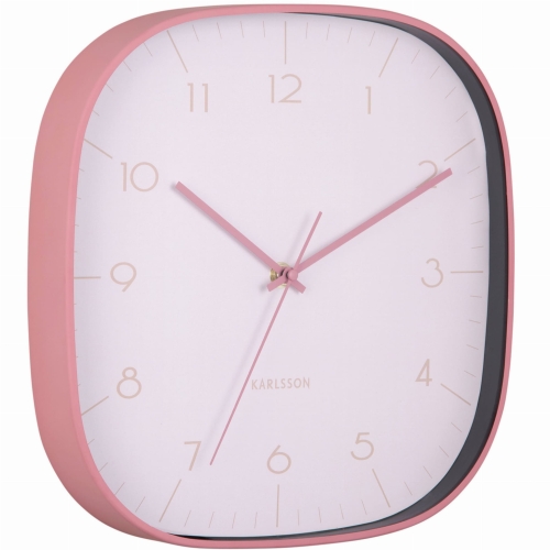 Przejdź do produktu Zegar ścienny GRATO CUADRADO różowy