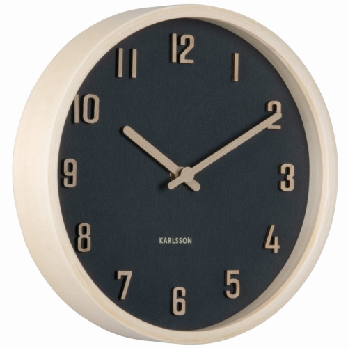 Przejdź do produktu Zegar ścienny bezgłośny NERVADURA czarny