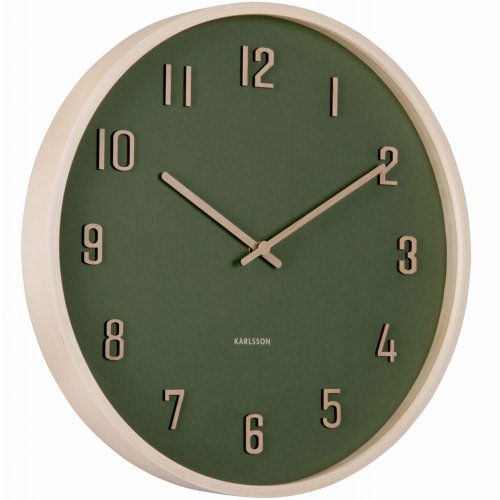 Przejdź do produktu Zegar ścienny NERVADURA 40cm zielony