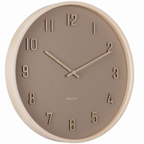 Przejdź do produktu Zegar ścienny NERVADURA 40cm beżowy