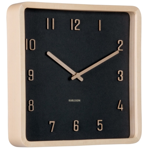 Przejdź do produktu Zegar ścienny NERVADURA KWADRAT drewniany czarny