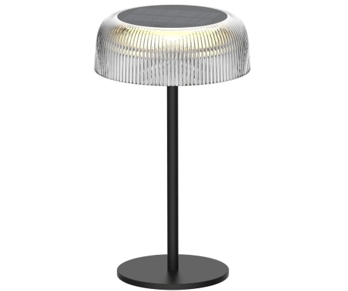 Przejdź do produktu Lampa stołowa zewnętrzna solarna czarna BLUET