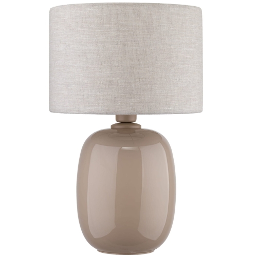 Przejdź do produktu Lampa stołowa z abażurem MELODY metalowa beżowa