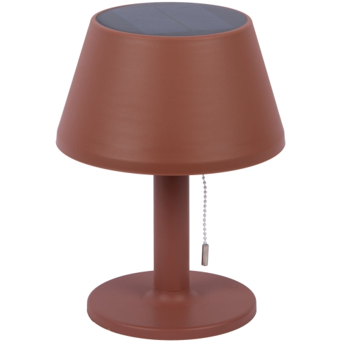 Przejdź do produktu Lampa stołowa LED solarna ESFERA czerwona