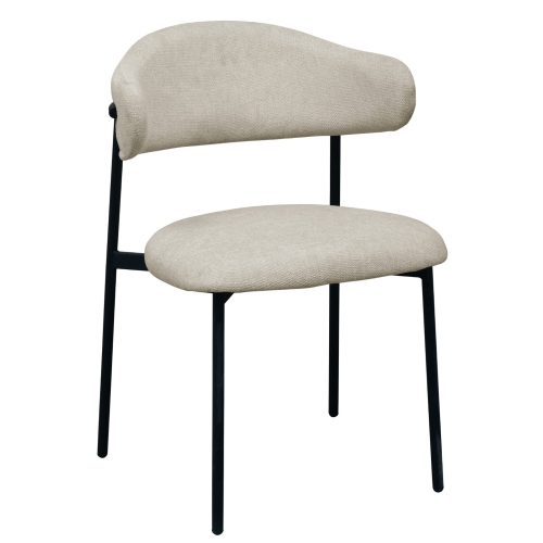 Przejdź do produktu Krzesło tapicerowane MILOS tkanina jasny beż 920-01