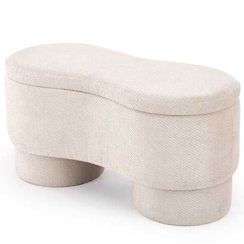 Przejdź do produktu Ławka z pojemnikiem VIVA tkanina beżowa