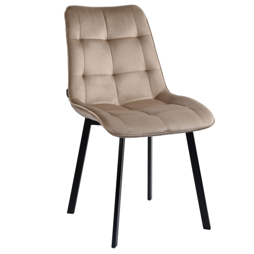 Przejdź do produktu Krzesło tapicerowane TULUZA velvet beżowy G-104