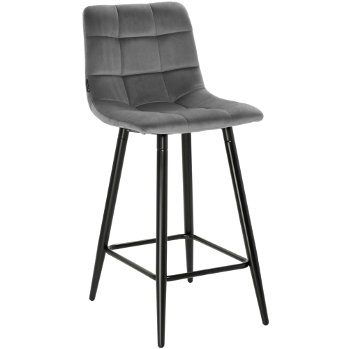 Przejdź do produktu Hoker krzesło barowe TORE 65cm velvet szary G-12