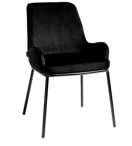 Przejdź do produktu Krzesło tapicerowane SANTO velvet czarny G-77