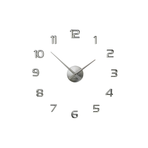 Przejdź do produktu Zegar ścienny z cyframi LITTLE NUMBERS srebrny 732-S