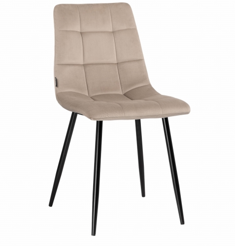 Przejdź do produktu Krzesło tapicerowane BRUNO velvet beżowe G-104