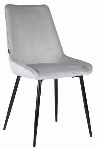 Przejdź do produktu Krzesło tapicerowane LARS Q velvet jasnoszare G-52