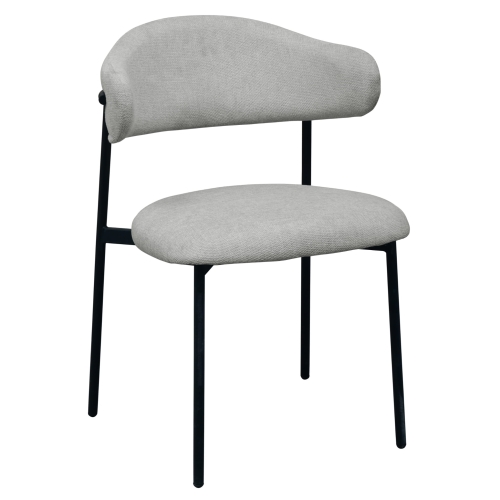 Przejdź do produktu Krzesło tapicerowane MILOS tkanina jasnoszare 920-10
