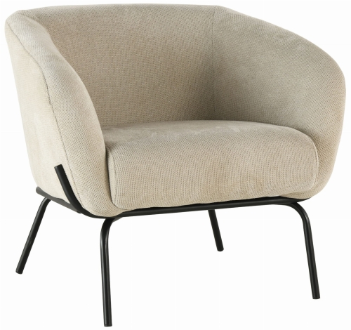 Przejdź do produktu Fotel wypoczynkowy kubełkowy KENT tkanina beżowy CAT-02