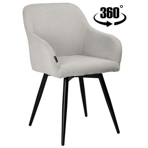 Przejdź do produktu Krzesło tapicerowane obrotowe ESMO tkanina jasnoszare CAT-15