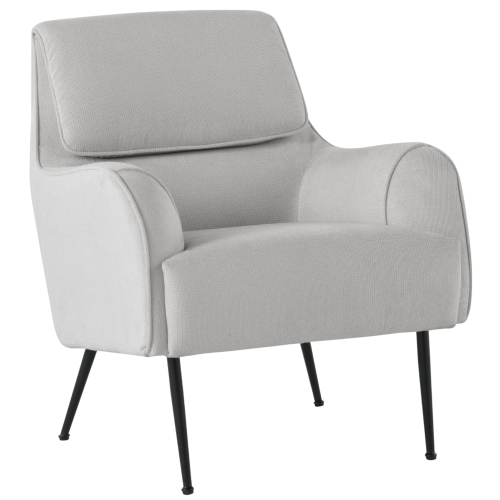 Przejdź do produktu Fotel wypoczynkowy z podłokietnikami OMER tkanina szary CAT-16