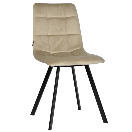 Przejdź do produktu Krzesło tapicerowane MALAGA velvet beżowe G-104