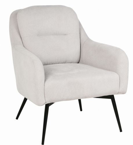 Przejdź do produktu Fotel wypoczynkowy z podłokietnikami MERT tkanina jasny szary CAT-15