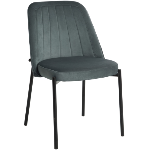 Przejdź do produktu Krzesło tapicerowane EMO velvet szare G-12