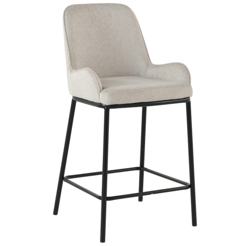 Przejdź do produktu Hoker krzesło barowe z podłokietnikami SANTO tkanina jasny beż 920-01