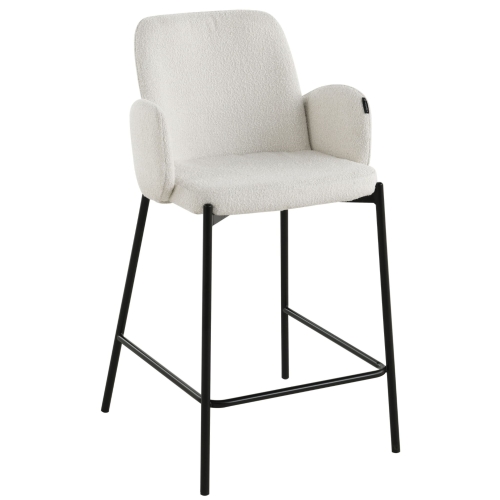 Przejdź do produktu Hoker krzesło barowe z podłokietnikami GUSTO tkanina boucle 995-01