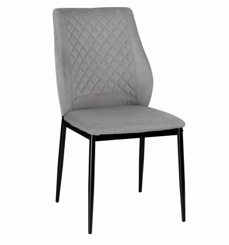 Przejdź do produktu Krzesło tapicerowane AMBER tkanina szare C-6
