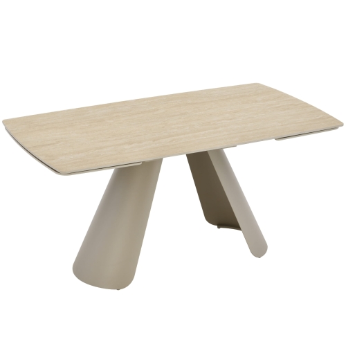 Przejdź do produktu Stół rozkładany prostokątny MELVO ceramiczny kaszmirowy