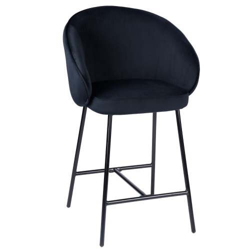 Przejdź do produktu Hoker krzesło barowe kubełkowe OTILO velvet beżowe G-09