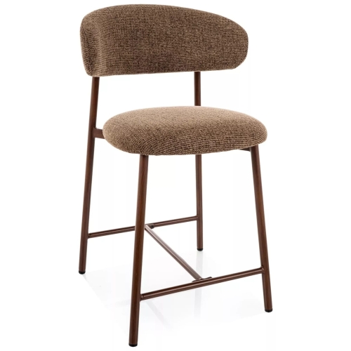 Przejdź do produktu Hoker krzesło barowe tapicerowane ELTON H-2 tkanina cappuccino