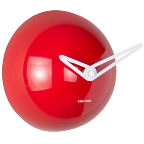 Przejdź do produktu Zegar ścienny z bezgłośnym mechanizmem COOL RETRO CAP czerwony