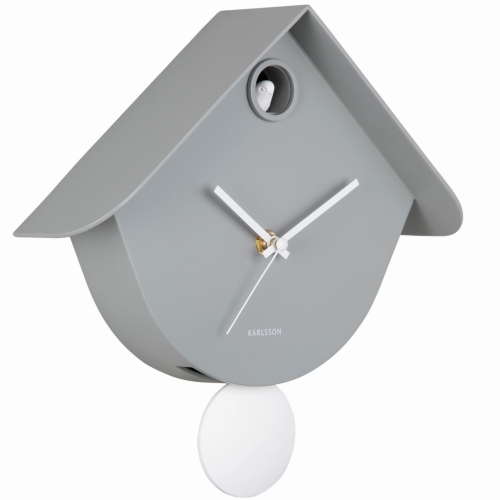 Przejdź do produktu Zegar ścienny z kukułką RETRO CUCKOO szary